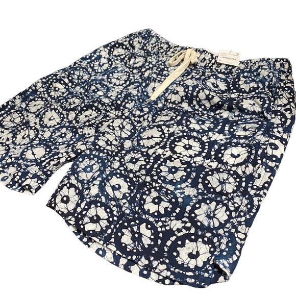 Corridor NYC Drawstring Shorts Mens Unisex Size S Blue Navy Cotton Drawcord NEW - Picture 4 of 12